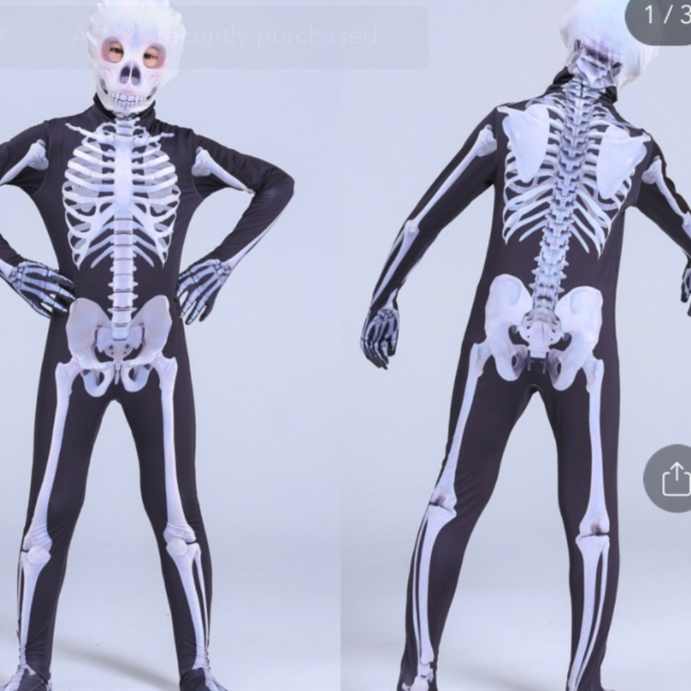 Adult skeleton costume